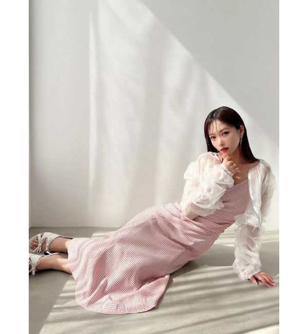 RESEXXY「ギャザークロップドシアーブルゾン」|ブルゾン・スタジャン|