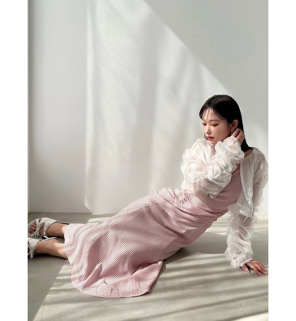 RESEXXY「ギャザークロップドシアーブルゾン」|ブルゾン・スタジャン|