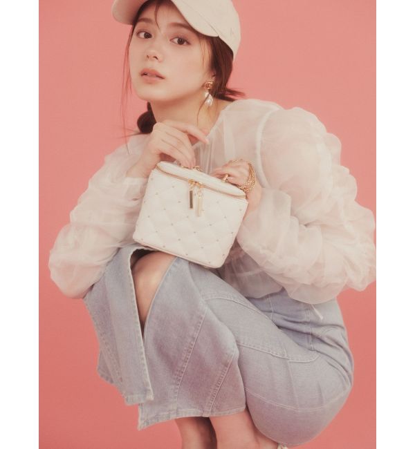 RESEXXY「ギャザークロップドシアーブルゾン」|ブルゾン・スタジャン|