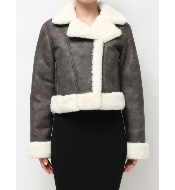 RESEXXY「ヴィンテージライクフェイクファーブルゾン」|ブルゾン・スタジャン|