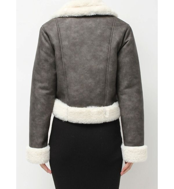 RESEXXY「ヴィンテージライクフェイクファーブルゾン」|ブルゾン・スタジャン|