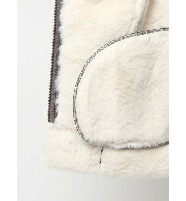 RESEXXY「ヴィンテージライクフェイクファーブルゾン」|ブルゾン・スタジャン|