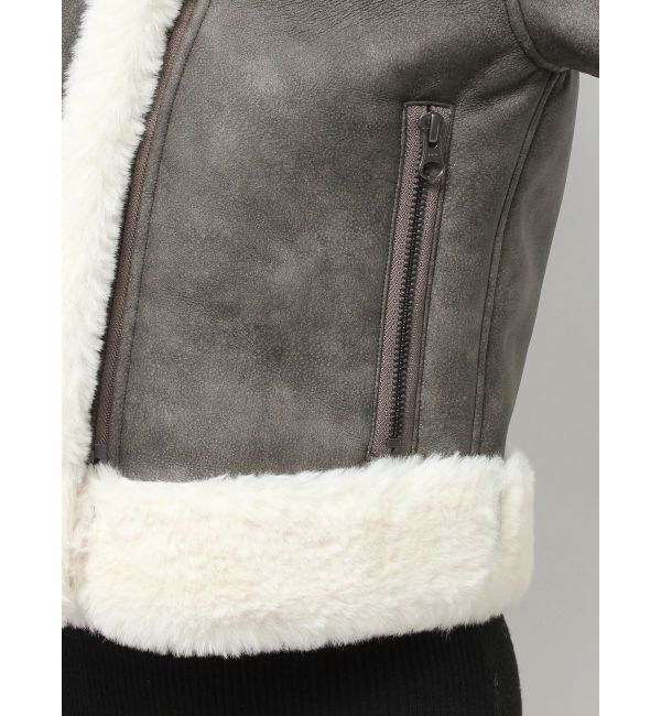 RESEXXY「ヴィンテージライクフェイクファーブルゾン」|ブルゾン・スタジャン|