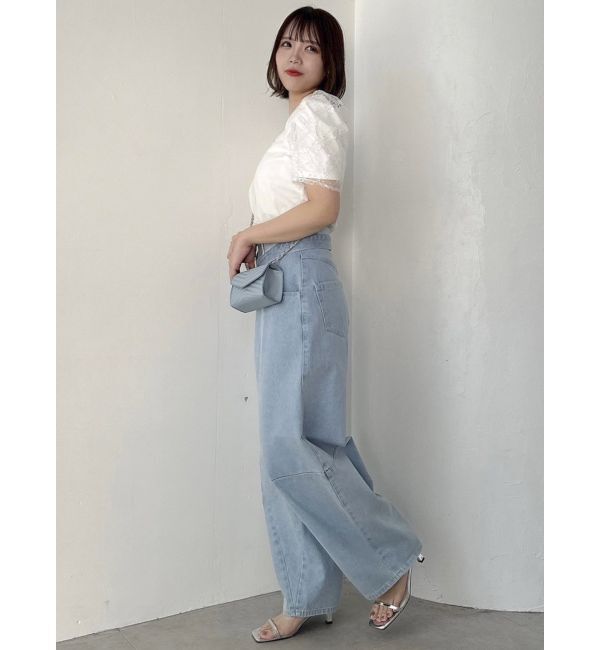 dazzlin「カーブラインデニムパンツ」|デニム|