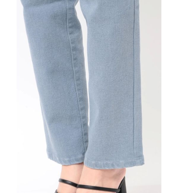 dazzlin「スリムデニムベアロンパース」|ワンピース|