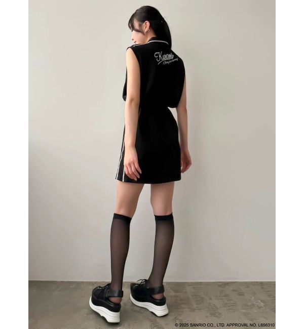 dazzlin「【メロクロコラボ】サイドラインミニワンピース」|ワンピース|