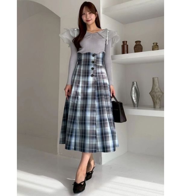 dazzlin「アームリボンリブプルオーバー」|ニット・セーター|