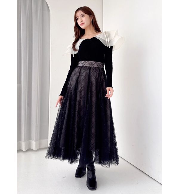 dazzlin「アームリボンリブプルオーバー」|ニット・セーター|