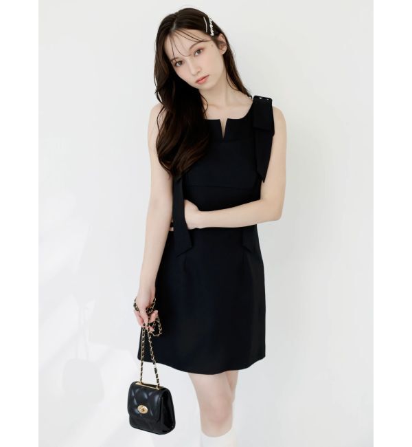 dazzlin「2WAYショルダーリボンミニワンピース」|ワンピース|