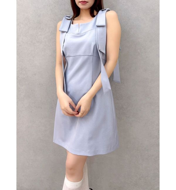 dazzlin「2WAYショルダーリボンミニワンピース」|ワンピース|