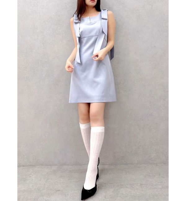 dazzlin「2WAYショルダーリボンミニワンピース」|ワンピース|