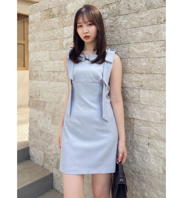 dazzlin「2WAYショルダーリボンミニワンピース」|ワンピース|