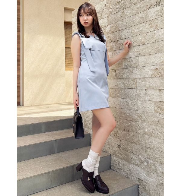 dazzlin「2WAYショルダーリボンミニワンピース」|ワンピース|