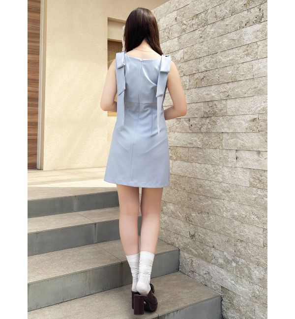 dazzlin「2WAYショルダーリボンミニワンピース」|ワンピース|