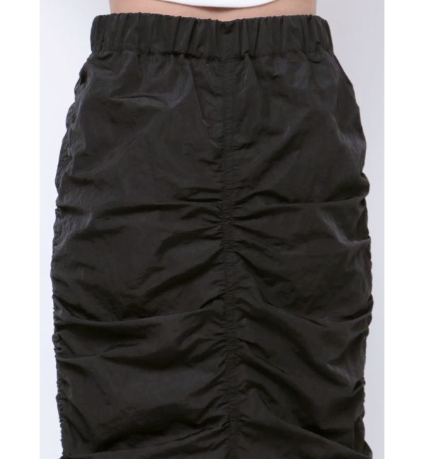 EMODA「サイドドローストリングナイロンスカート」|スカート|