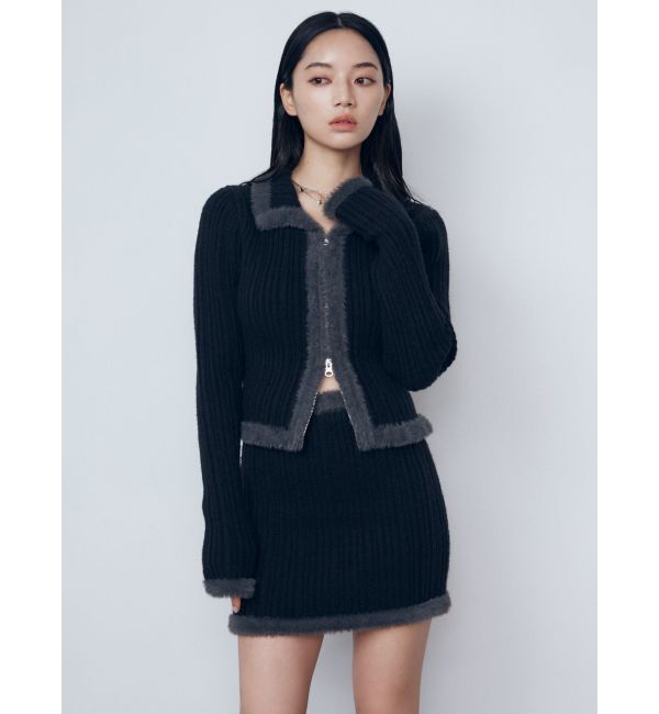 EMODA「シャギーエッジミニマルスカート」|スカート|