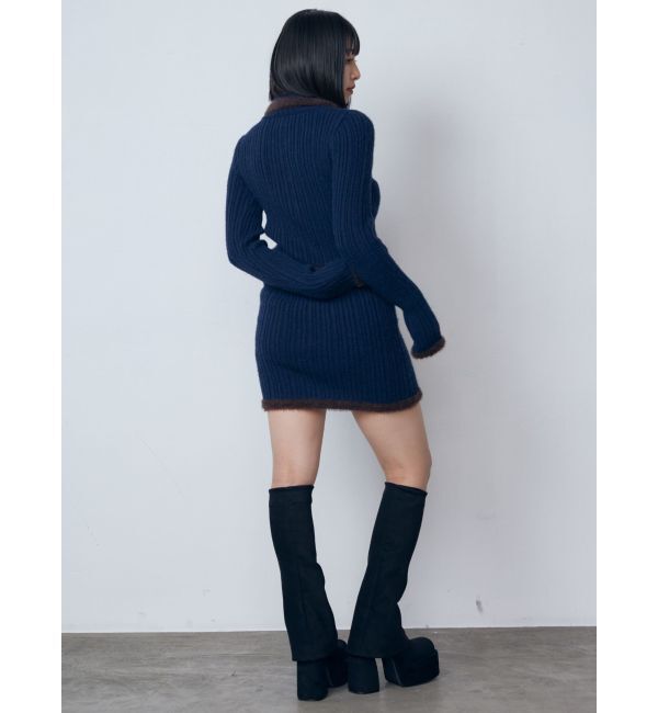 EMODA「シャギーエッジミニマルスカート」|スカート|