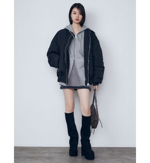 EMODA「シャギーエッジミニマルスカート」|スカート|