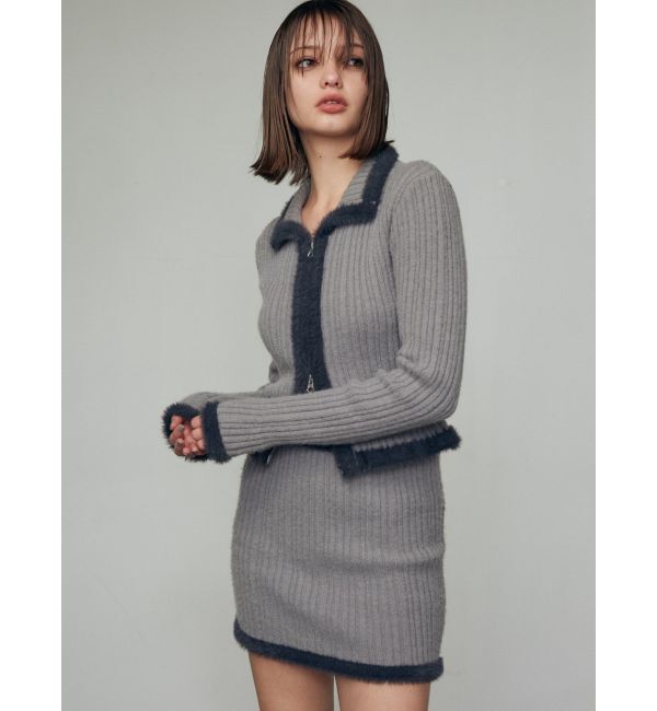 EMODA「シャギーエッジミニマルスカート」|スカート|