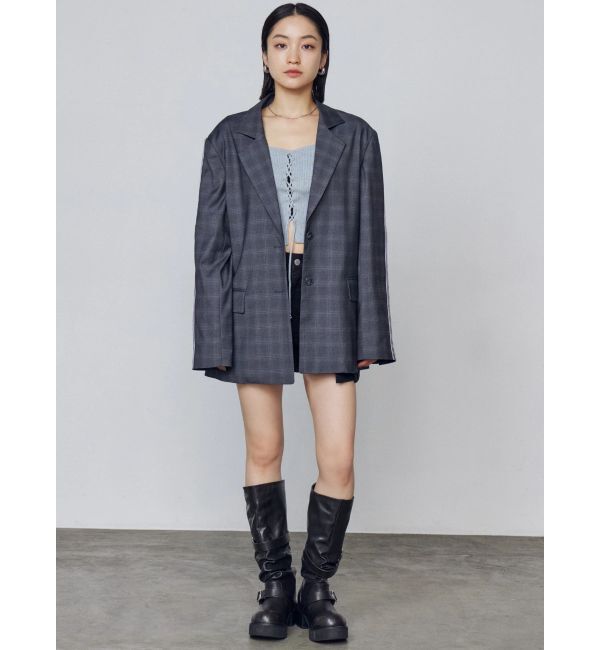 EMODA「フロントレースアップフィットニット」|ニット・セーター|