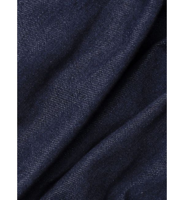 MERCURYDUO「デニム2WAYオフショル五分袖シャーリングブラウス」|シャツ・ブラウス|