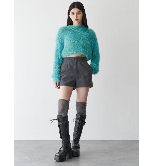 MURUA「レースアップベルトロングブーツ」|ロングブーツ|