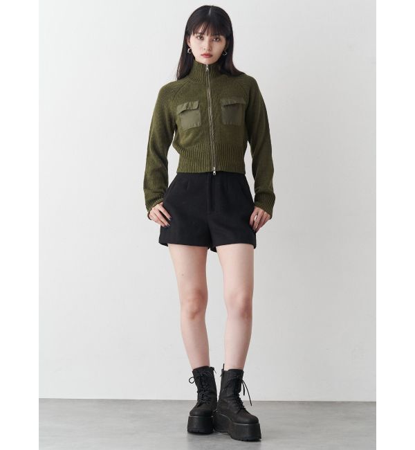 MURUA「プラットフォームレースアップブーツ」|ロングブーツ|