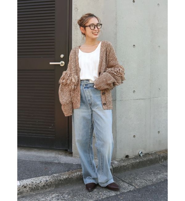 Ungrid「フリンジデザインニットカーディガン」|カーディガン|