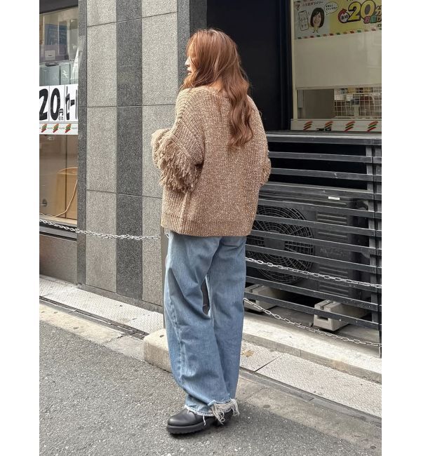 Ungrid「フリンジデザインニットカーディガン」|カーディガン|