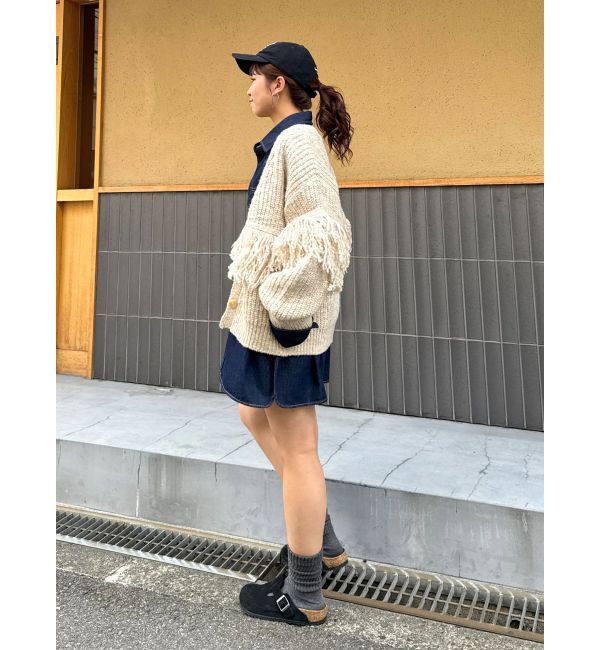 Ungrid「フリンジデザインニットカーディガン」|カーディガン|