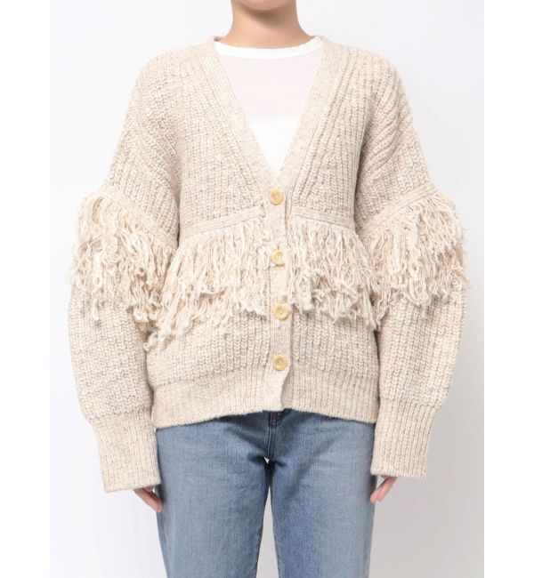 Ungrid「フリンジデザインニットカーディガン」|カーディガン|