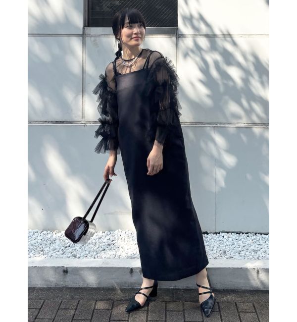 LAGUNAMOON「バッグラペルキャミワンピース」|ワンピース|