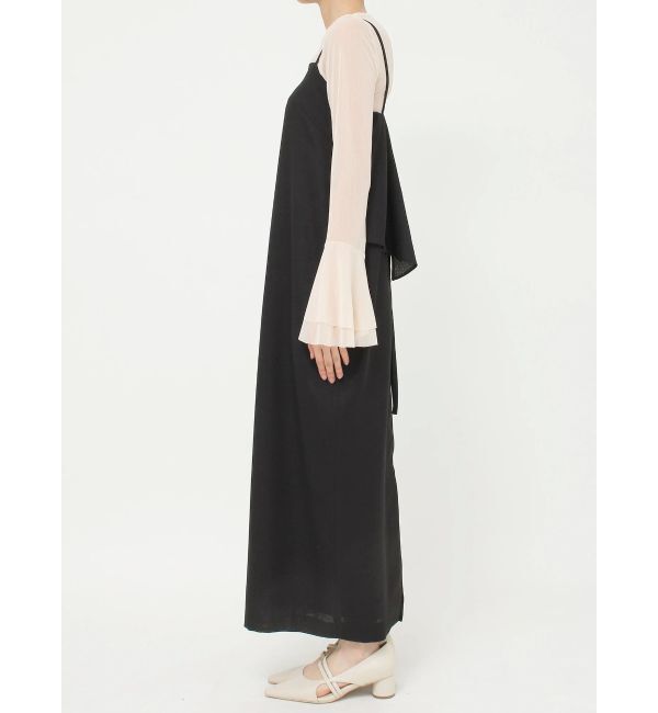 LAGUNAMOON「バッグラペルキャミワンピース」|ワンピース|