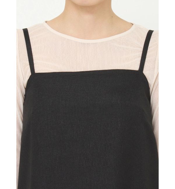 LAGUNAMOON「バッグラペルキャミワンピース」|ワンピース|