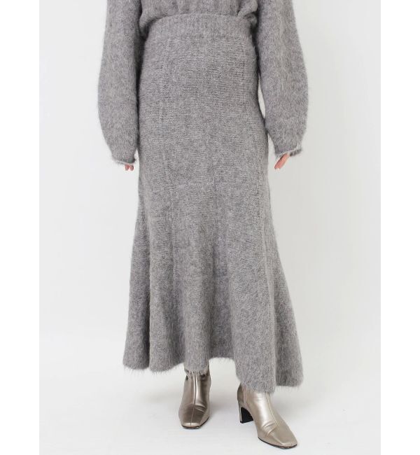 LAGUNAMOON「アルパカシャギーニットナローフレアスカート」|スカート|