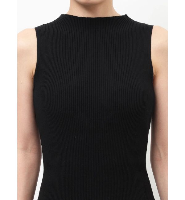 LAGUNAMOON「LADYリブニットチュールドレス」|ワンピース|