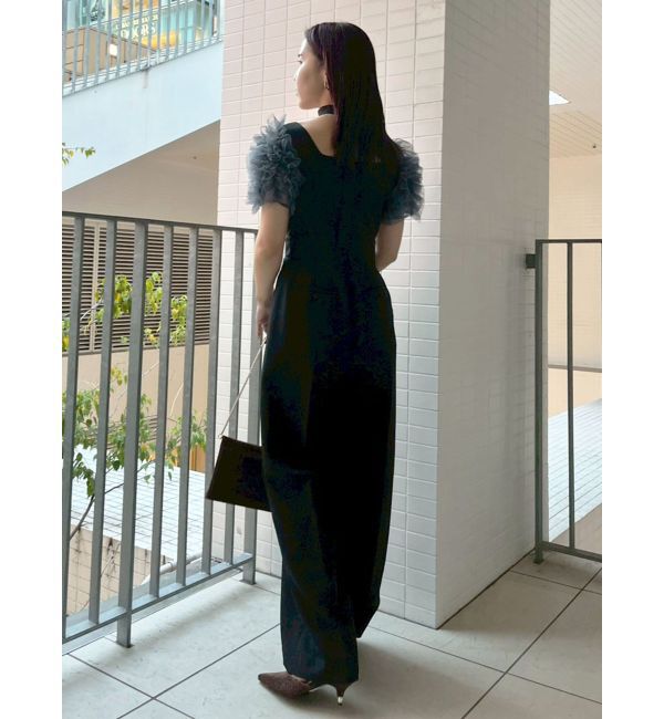 LAGUNAMOON「【ソンイさんコラボ】LADYチュールショルダーパンツドレス」|ドレス|