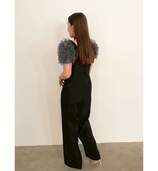 LAGUNAMOON「【ソンイさんコラボ】LADYチュールショルダーパンツドレス」|ドレス|