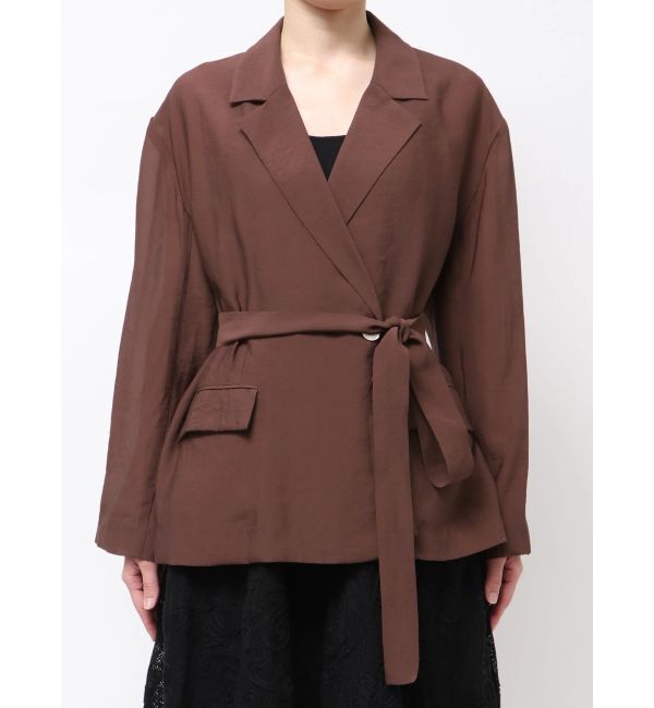 LAGUNAMOON「シェルボタンシアージャケット」|テーラードジャケット|