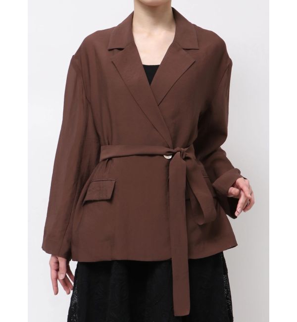 LAGUNAMOON「シェルボタンシアージャケット」|テーラードジャケット|