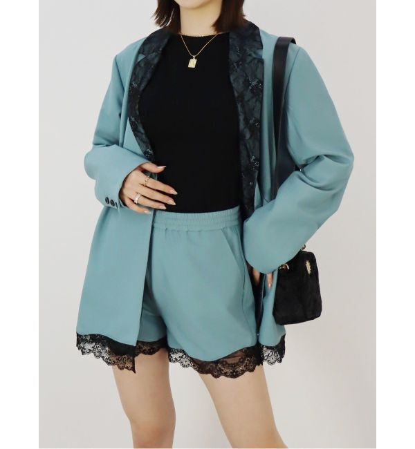 EVRIS「レースドッキングショートパンツ【セットアップ着用可能】」|その他|