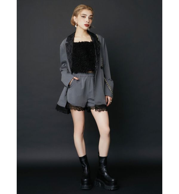 EVRIS「レースドッキングショートパンツ【セットアップ着用可能】」|その他|