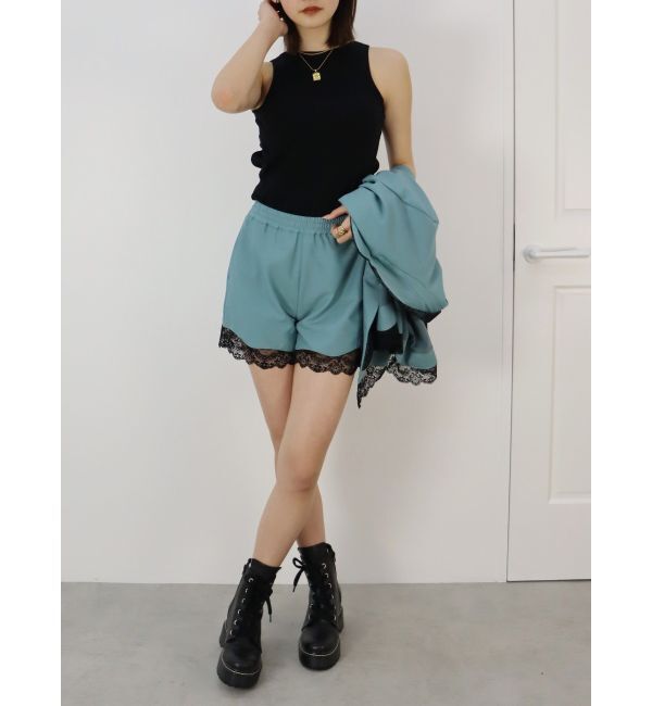 EVRIS「レースドッキングショートパンツ【セットアップ着用可能】」|その他|