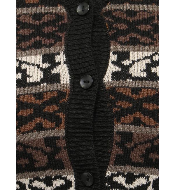 EVRIS「オリジナルジャガードショートニットカーディガン」|カーディガン|