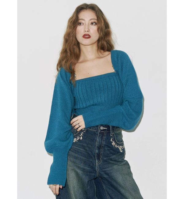 EVRIS「ビジューアンサンブルニットトップス」|ニット・セーター|