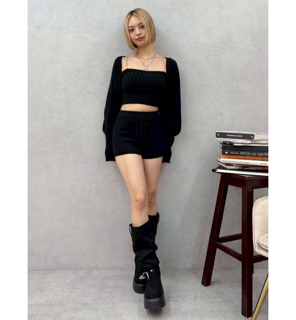 EVRIS「ビジューアンサンブルニットトップス」|ニット・セーター|