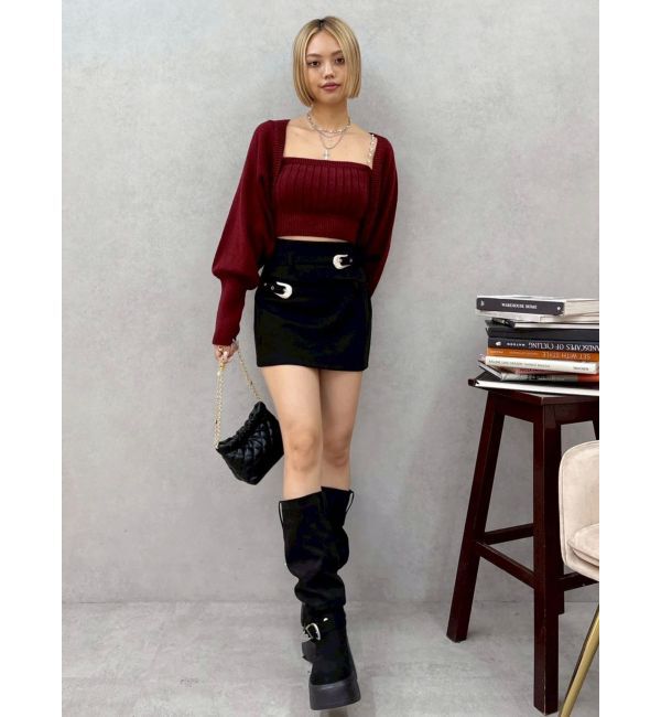 EVRIS「ビジューアンサンブルニットトップス」|ニット・セーター|