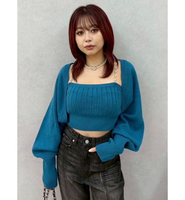 EVRIS「ビジューアンサンブルニットトップス」|ニット・セーター|