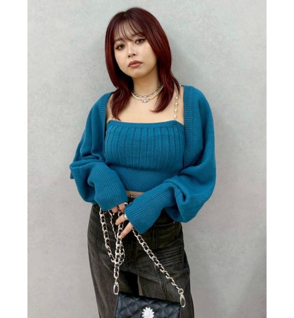 EVRIS「ビジューアンサンブルニットトップス」|ニット・セーター|