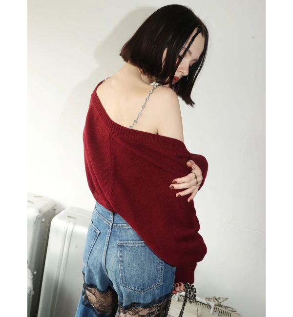 EVRIS「ビジューアンサンブルニットトップス」|ニット・セーター|